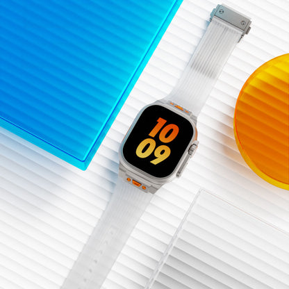 [8 colors available] Clear Water Silicone Band [Apple Watch]