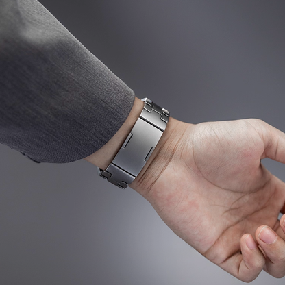 【最新デザイン】モダンカットステンレスバンド【アップルウォッチ】