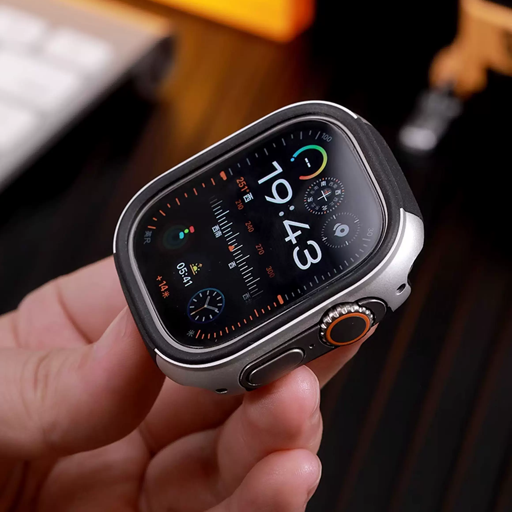 【フィルム付タイプ】デュアルトーンメタルケース【アップルウォッチ】