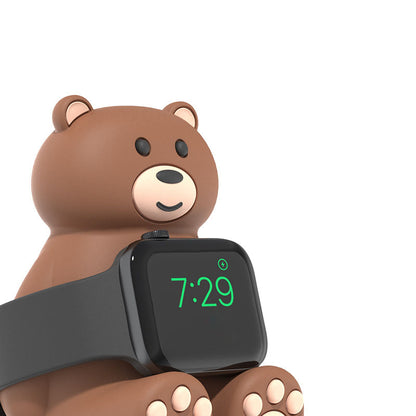 [3 colors available] Bear Apple Watch charging stand [Apple Watch]