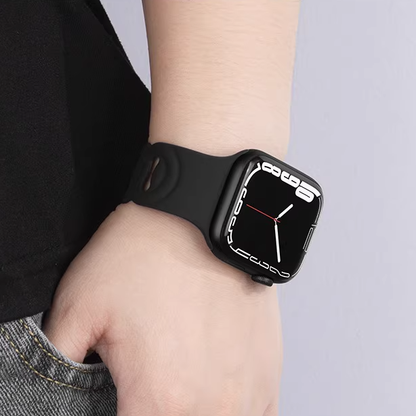 【個性派スタイル】リングホールシリコンバンド【アップルウォッチ】