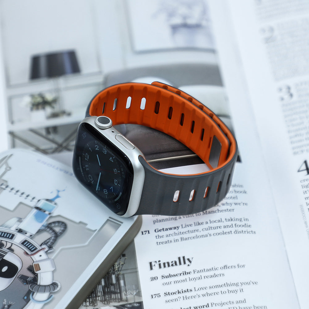 【磁力で快適フィット】ダブルロックマグネットバンド【アップルウォッチ】