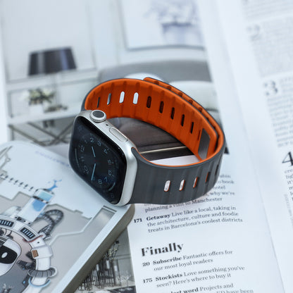 【磁力で快適フィット】ダブルロックマグネットバンド【アップルウォッチ】