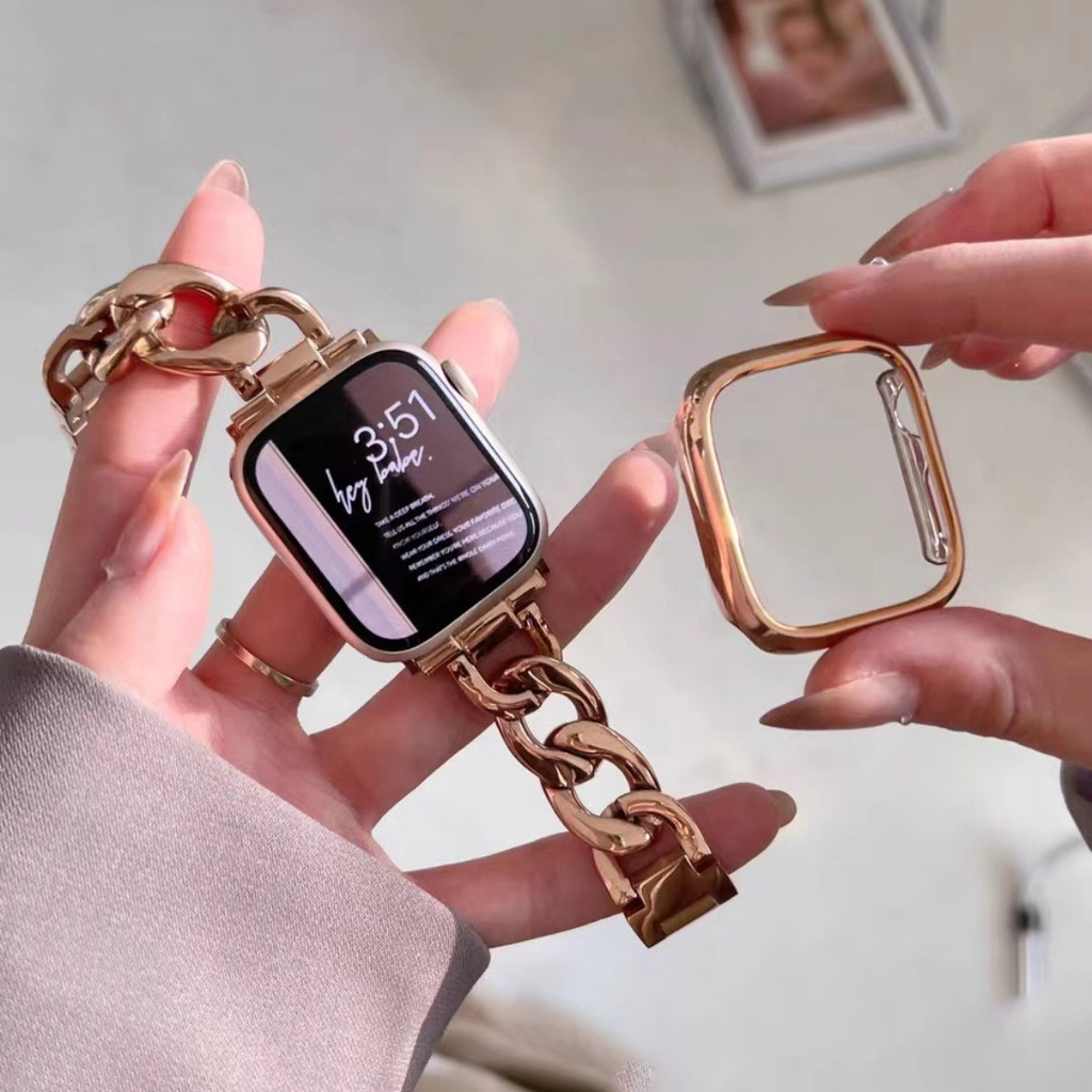[Frame Type] Gloss Metallic Frame Cover [Apple Watch]