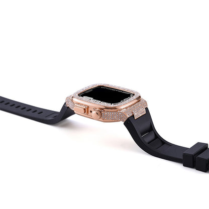 [6 colors available with integrated case] Luxury metal band [Apple Watch]