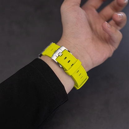 【男前デザイン】メカニカルタフシリコンバンド【アップルウォッチ】