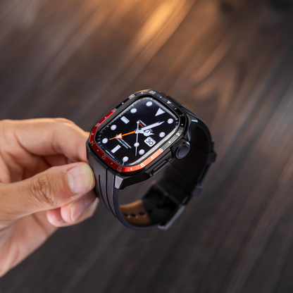 【Series10/11専用】プレミアムベゼルシリコンバンド【アップルウォッチ】