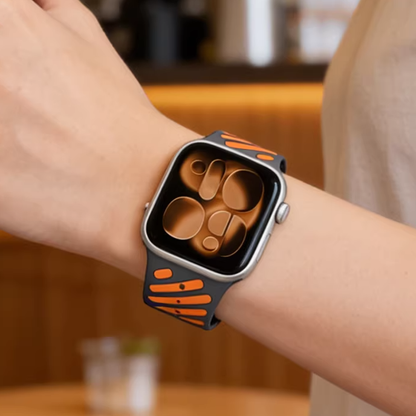 【強力マグネット】バイカラーフィットラバーバンド【アップルウォッチ】