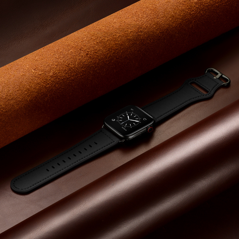 【ビジネス映え】ミニマルクラシックレザーバンド【アップルウォッチ】