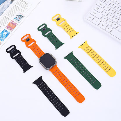 【太めで快適】エアホールマグシリコンバンド【アップルウォッチ】