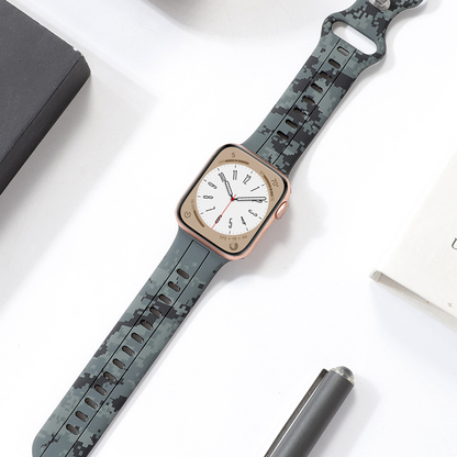 【防水×迷彩】カモフラージュシリコンバンド【アップルウォッチ】