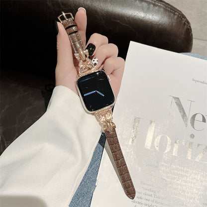 【可憐な蝶々】バタフライスリムレザーバンド【アップルウォッチ】