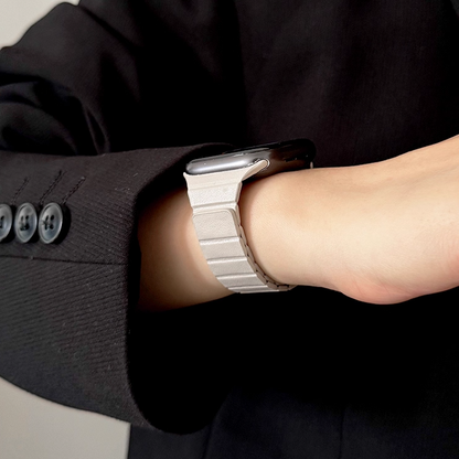 【スリムマグネット】マイクロファイバーレザーバンド【アップルウォッチ】