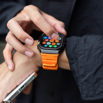 【Ultra専用モデル】メカニカルガードケースバンド【アップルウォッチ】