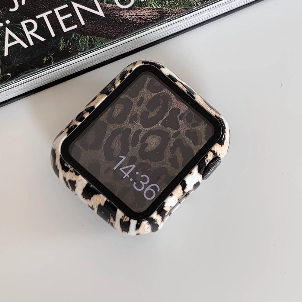 【フィルム付タイプ】アニマルパターンケース【アップルウォッチ】