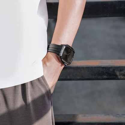 【Series10/11専用】プレミアムベゼルシリコンバンド【アップルウォッチ】