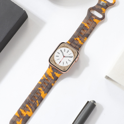 【防水×迷彩】カモフラージュシリコンバンド【アップルウォッチ】