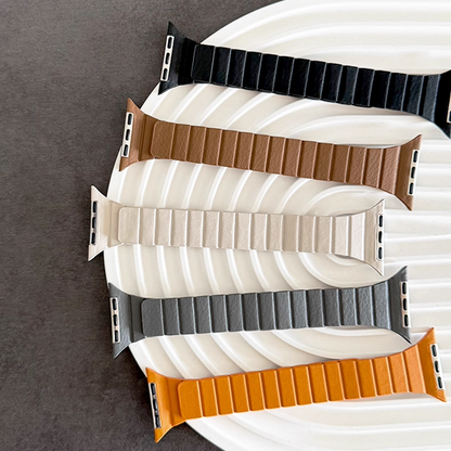 【スリムマグネット】マイクロファイバーレザーバンド【アップルウォッチ】