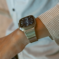 [Silver Crown] Cross-joint metal band [Apple Watch]