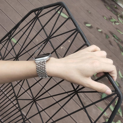 [4 colors available] Honeycomb chain steel band [Apple Watch]