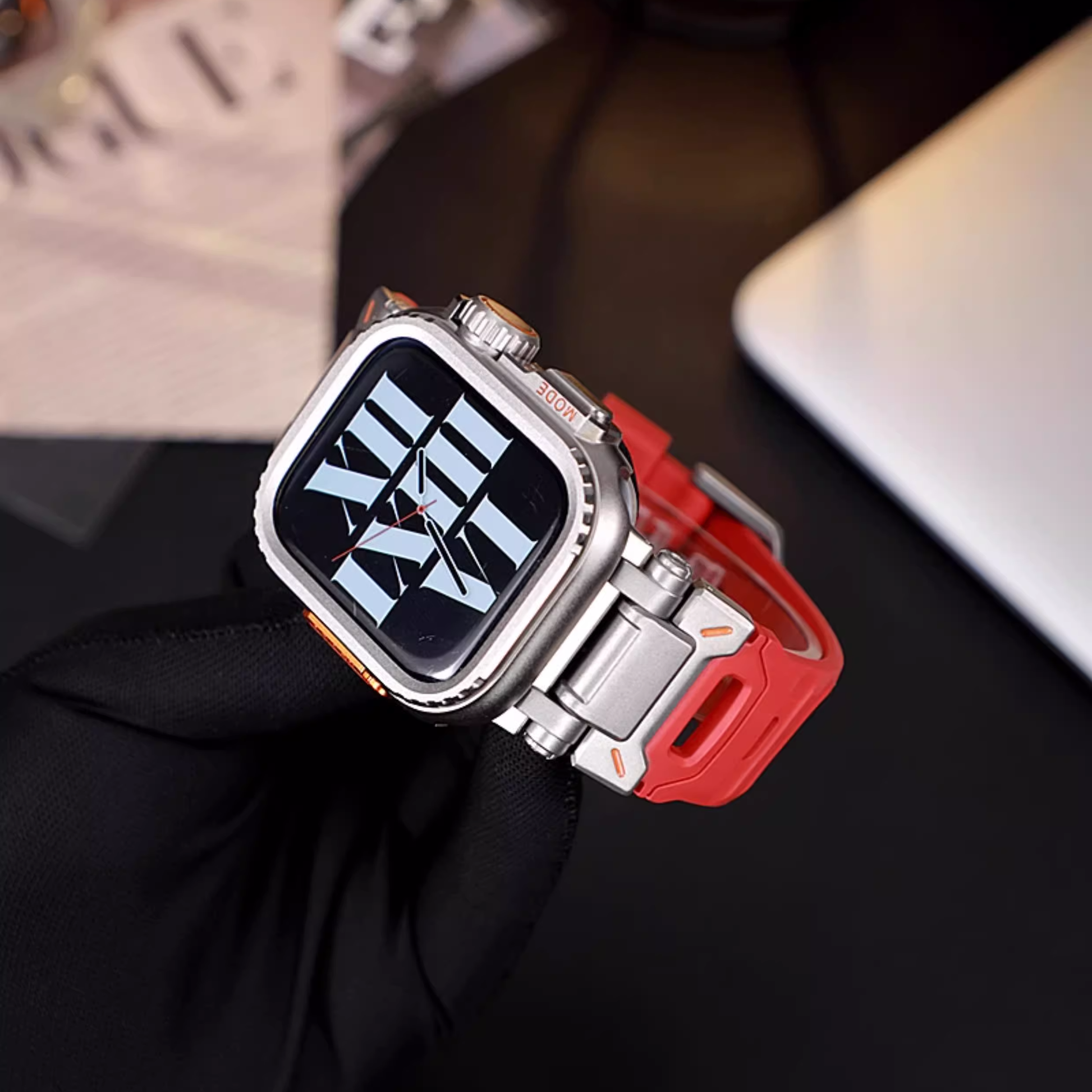 レアカラー登場】ハイブリッドメタルラバーバンド【アップルウォッチ