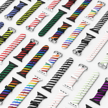 [10 colors available] 2-color twisted silicone band [Apple Watch]