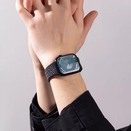 [12 colors available] Bicolor silicone sport band [Apple Watch]