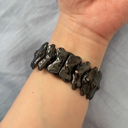 【新感覚デザイン】ウェーブスパインメタルバンド【アップルウォッチ】