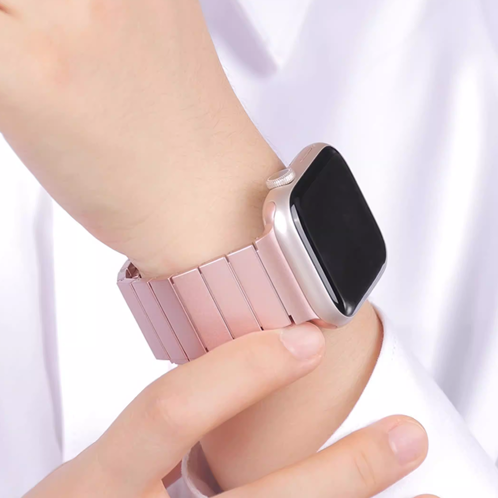 【磁力でスマート装着】マグネティックメタルバンド【アップルウォッチ】