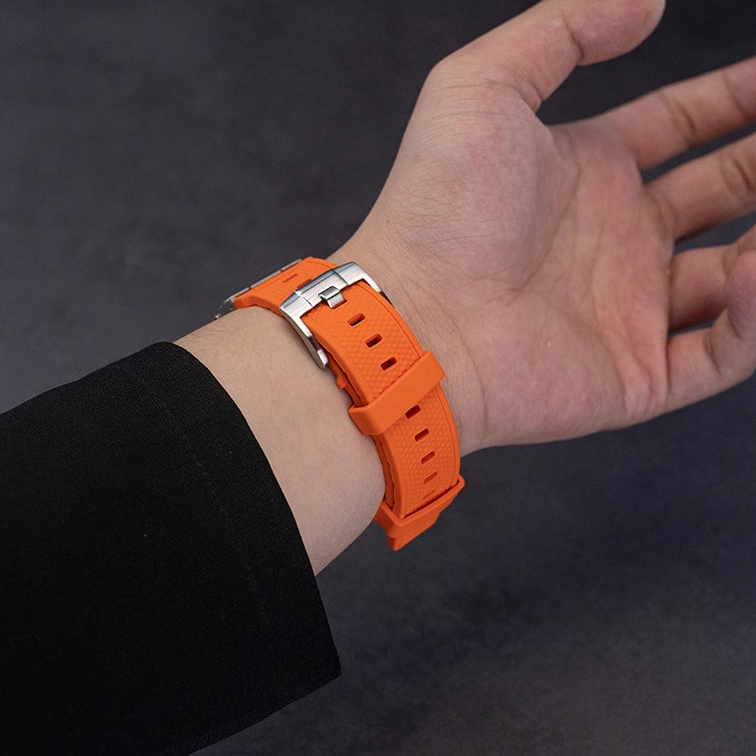 【男前デザイン】メカニカルタフシリコンバンド【アップルウォッチ】