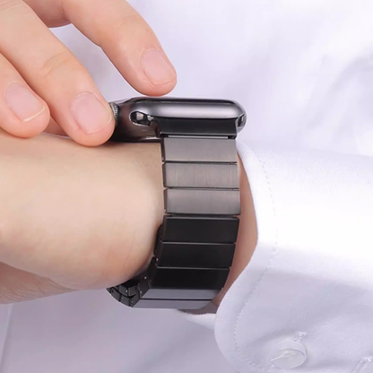 【磁力でスマート装着】マグネティックメタルバンド【アップルウォッチ】