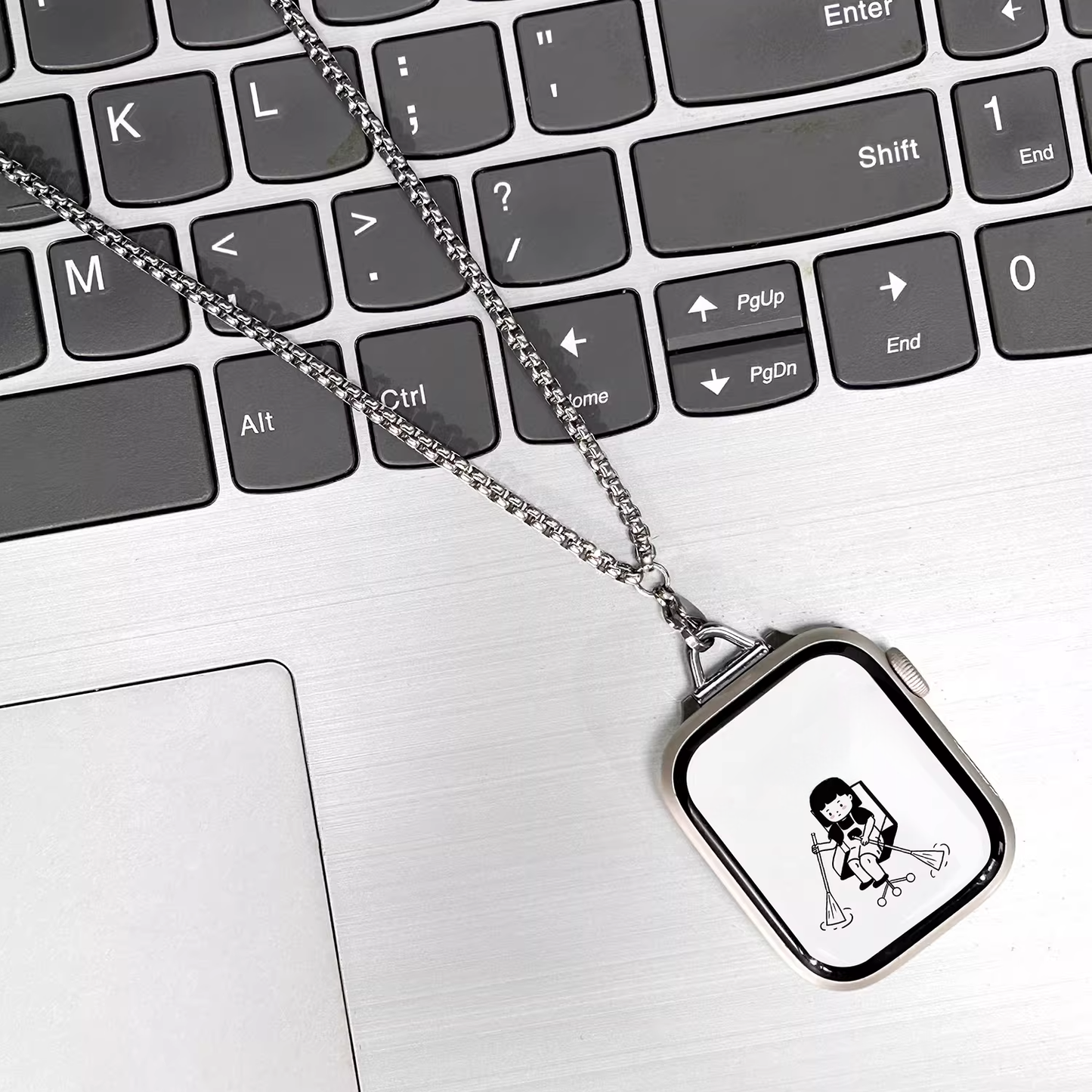 【斬新スタイル】ネックレスコネクトホルダー【アップルウォッチ】