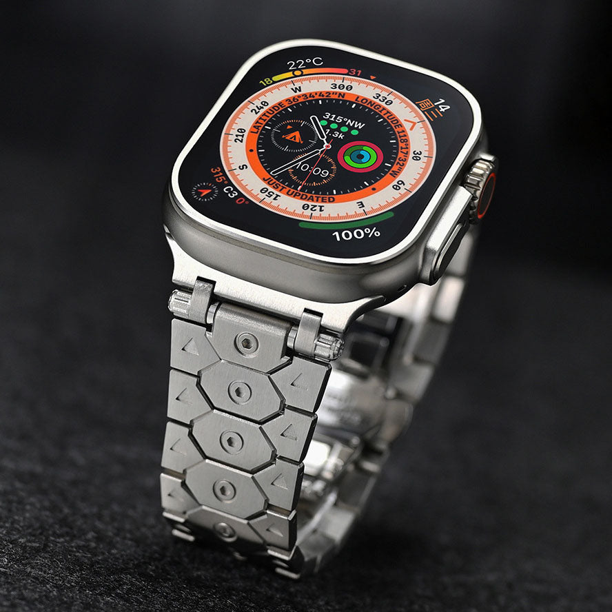 [Unique Design] Octagonal Stainless Steel Band [Apple Watch]