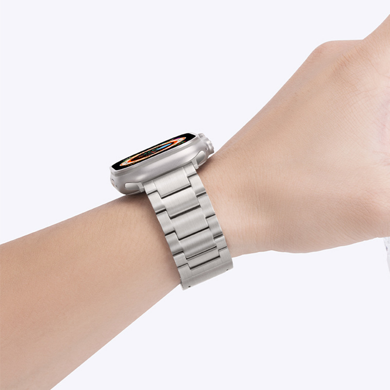 【工具不要】ツールレスチタンメタルバンド【アップルウォッチ】