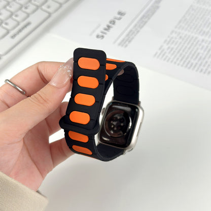 【立体バイカラー】パッドリンクシリコンバンド【アップルウォッチ】