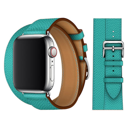 [10 colors available] Double loop leather strap [Apple Watch]