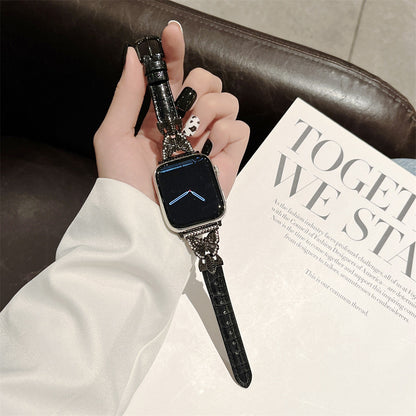 【可憐な蝶々】バタフライスリムレザーバンド【アップルウォッチ】