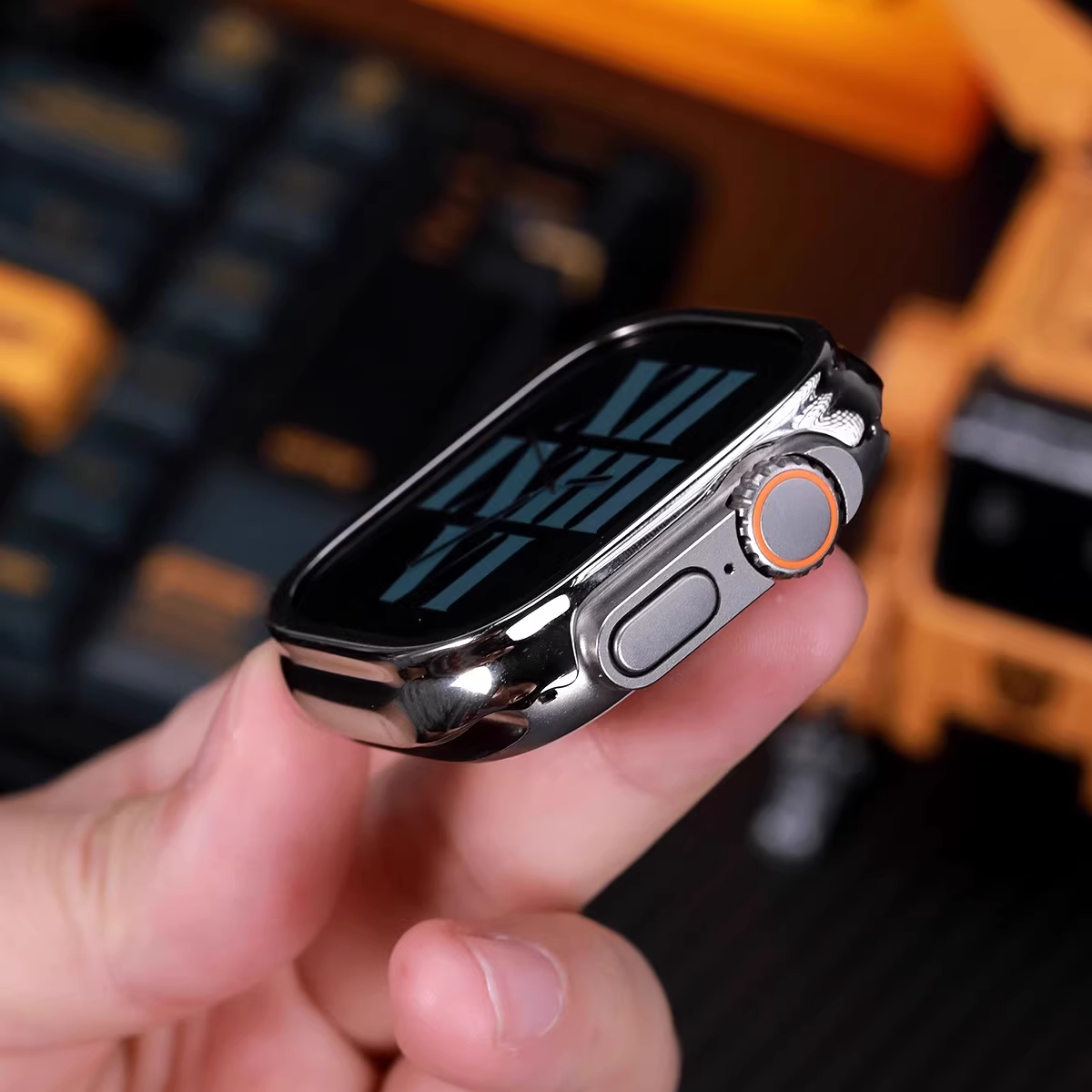 【艶やかメタリック】ステンレスプロテクト保護カバー【アップルウォッチ】