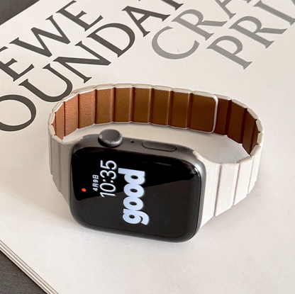 【スリムマグネット】マイクロファイバーレザーバンド【アップルウォッチ】