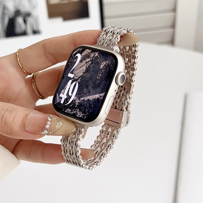 【繊細Vメッシュ】スリムメッシュマグネットバンド【アップルウォッチ】