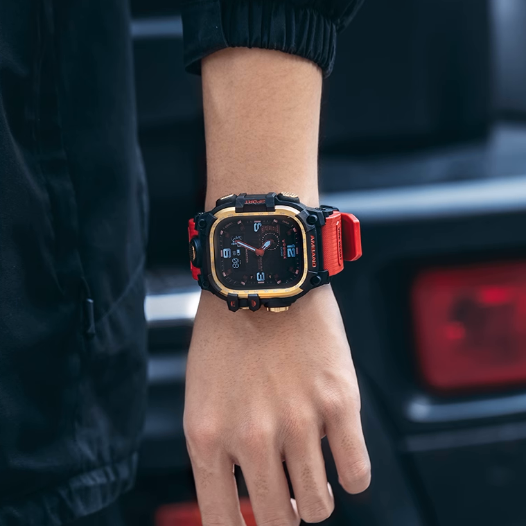 [Shock-resistant] Metal protective TPU band [Apple Watch]