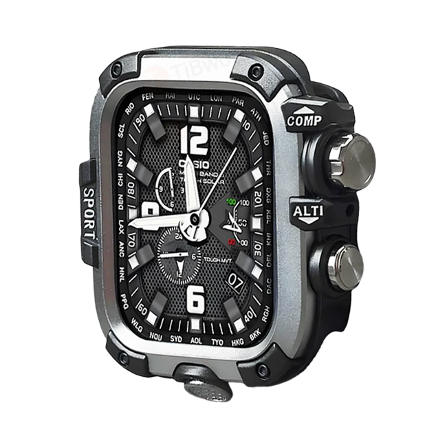 Double-sided protective metal bumper hard case for Apple Watch