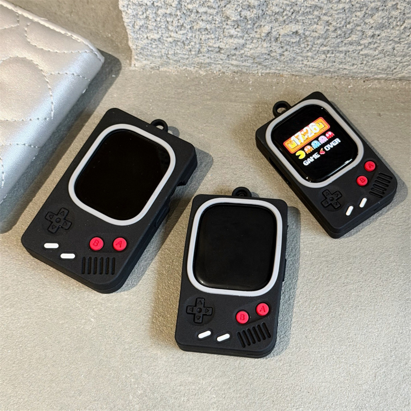 ガラス無し両面保護】レトロゲームデザインケース【アップルウォッチ