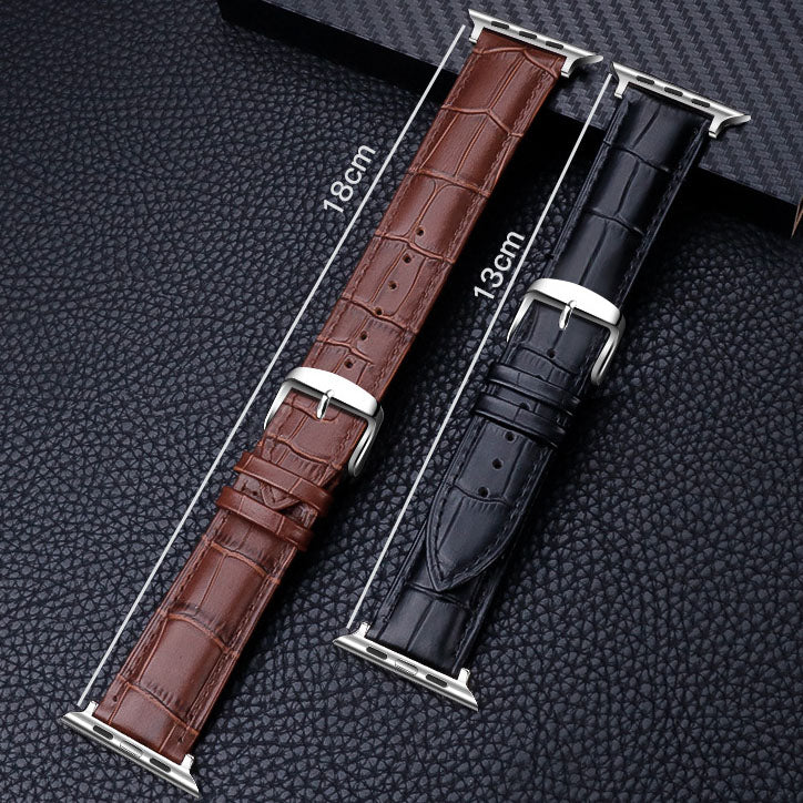 Elegant grained leather band for Apple Watch (4 colors available)