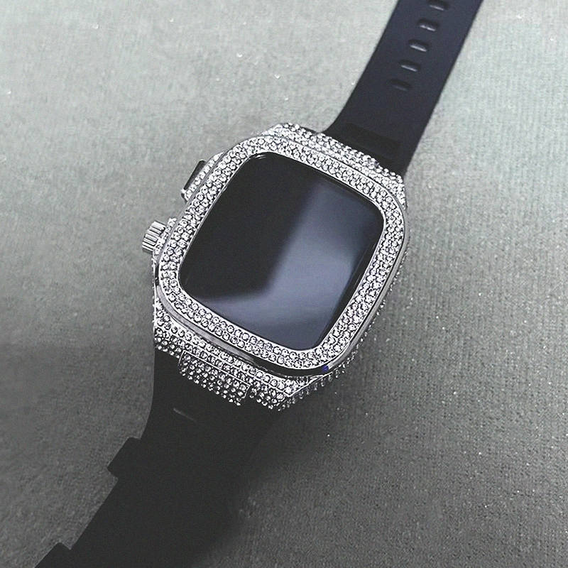 [6 colors available with integrated case] Luxury metal band [Apple Watch]