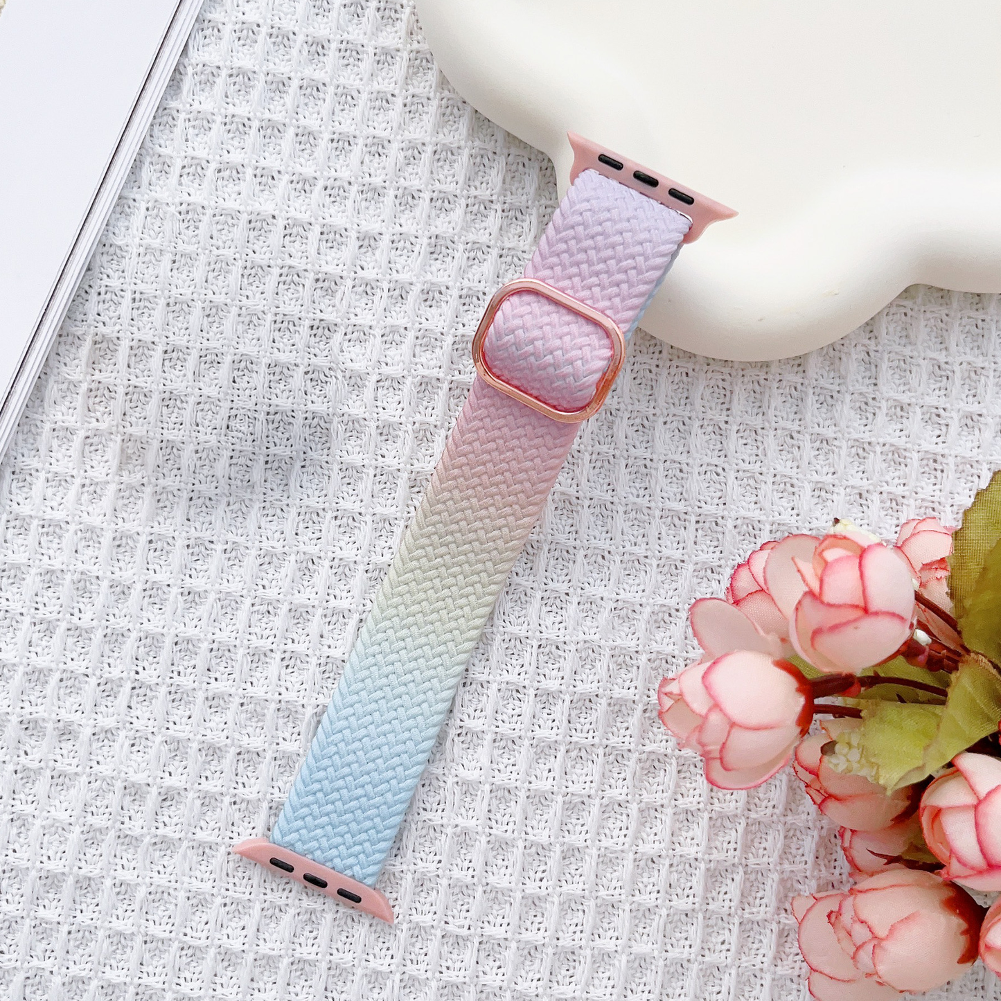 【やさしい色合い】グラデーションナイロンバンド【アップルウォッチ】