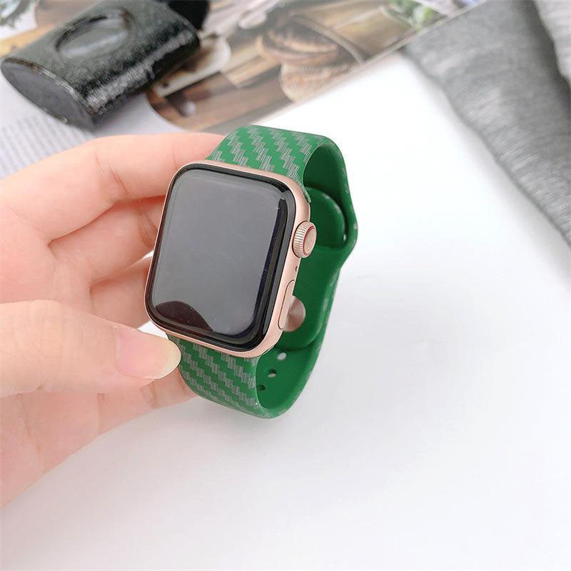 年末SALE Apple Watch Series 44 45カーボンファイバーバンド色選べる ...
