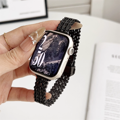 【繊細Vメッシュ】スリムメッシュマグネットバンド【アップルウォッチ】