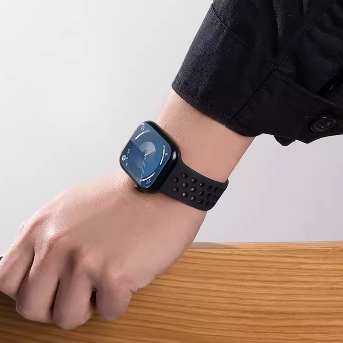 [12 colors available] Bicolor silicone sport band [Apple Watch]