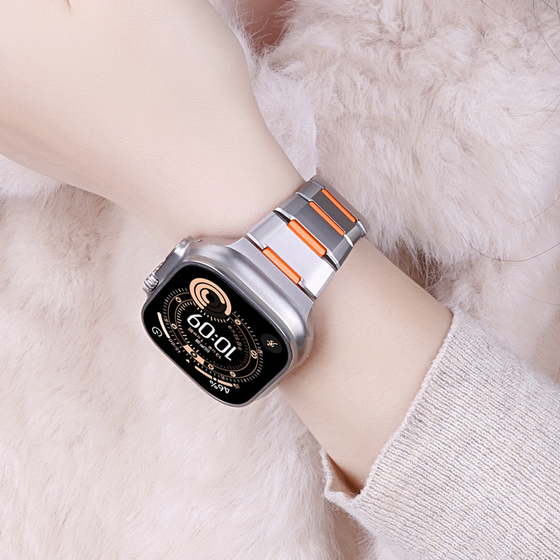 【未来的デザイン】ハイブリッドメタルリンクバンド【アップルウォッチ】